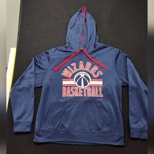 Washington Wizards Navy Blue Hoodie Men's L, NBA Store, Basketball Sweatshirt